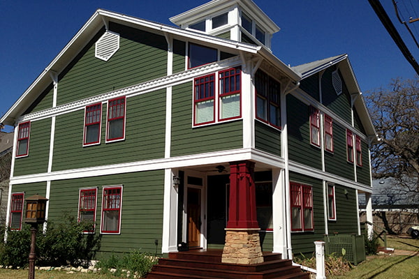 Austin home exterior after being repainted by Tex Painting