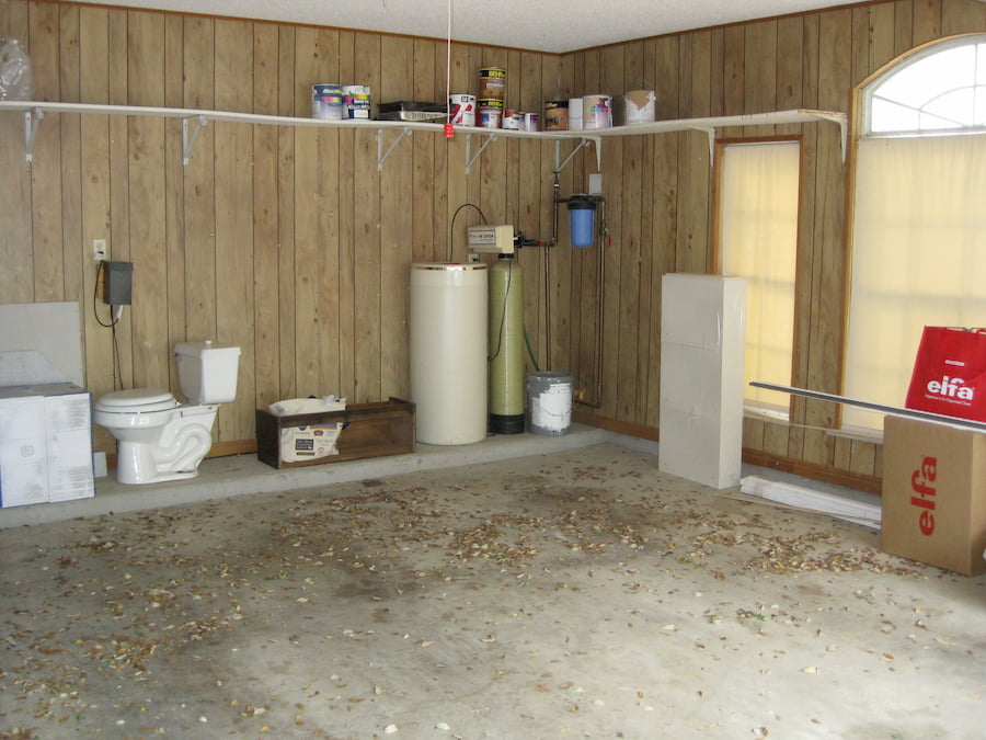 Interior repaint in Austin before painting